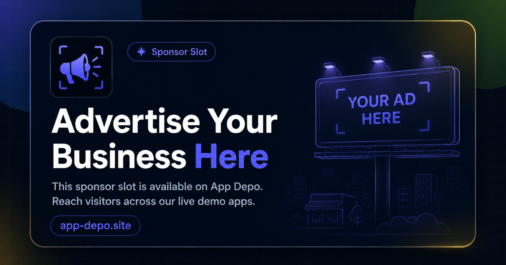 Advertise your business here on App Depo