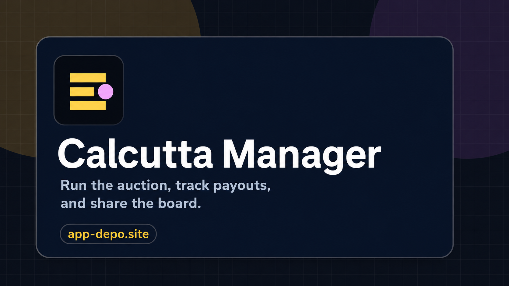 Calcutta Manager