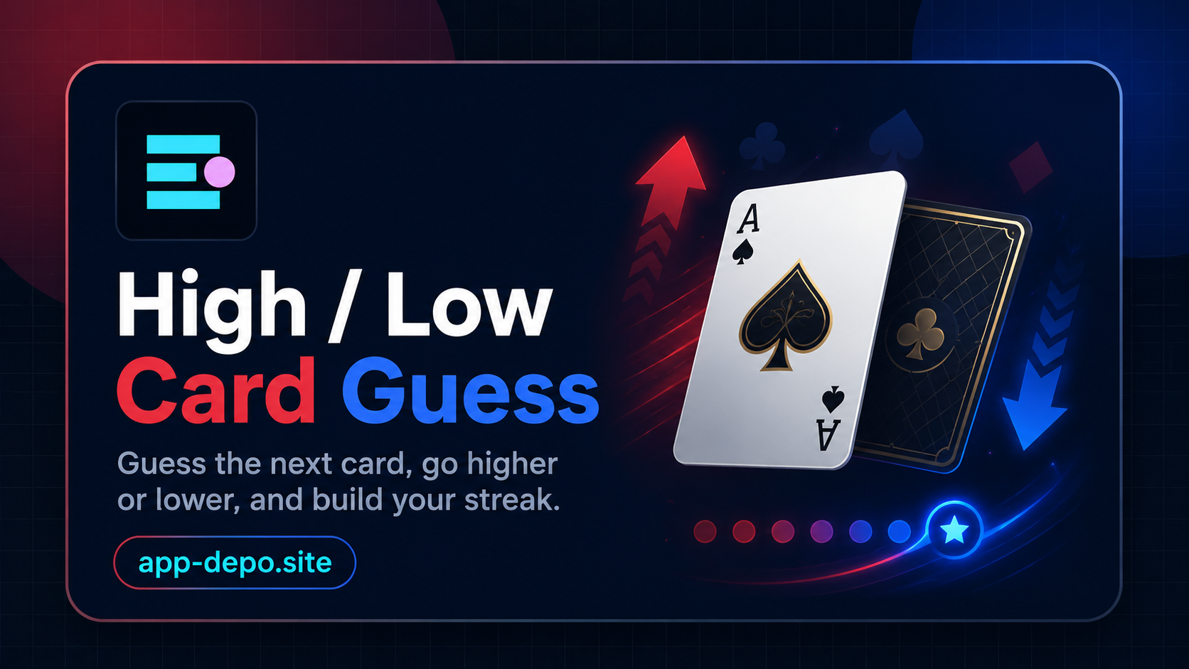 High / Low Card Guess