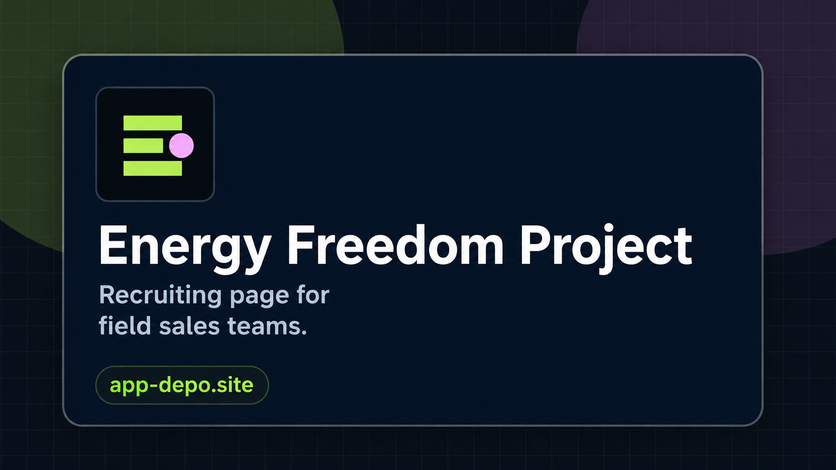 Energy Freedom Project