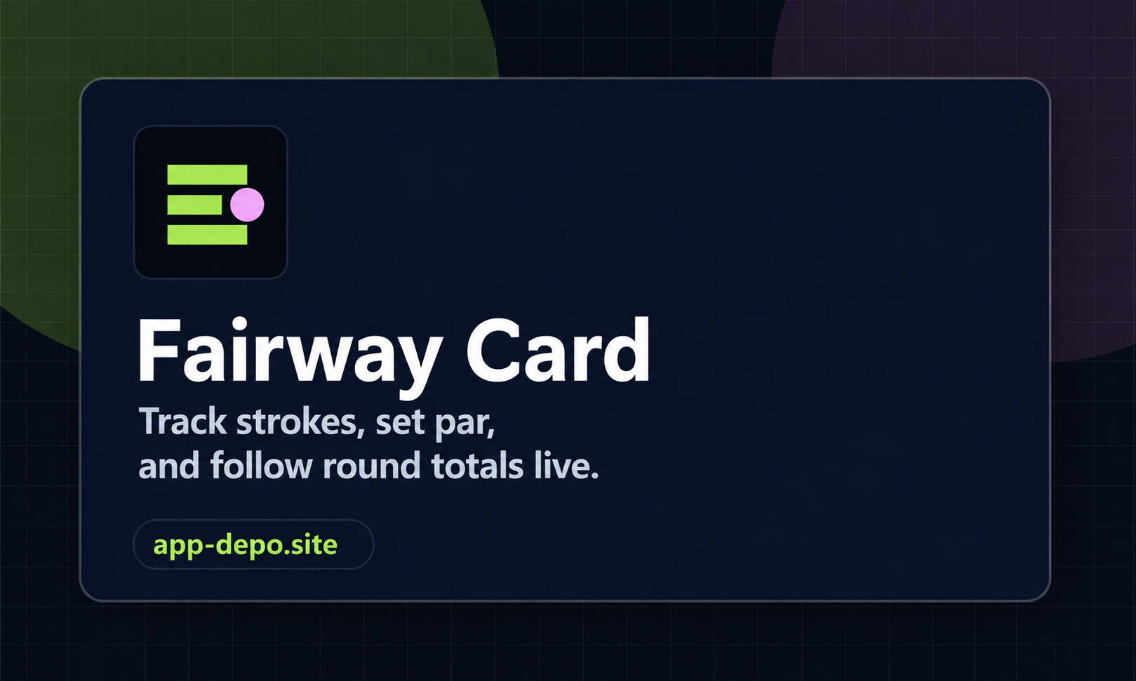 Fairway Card