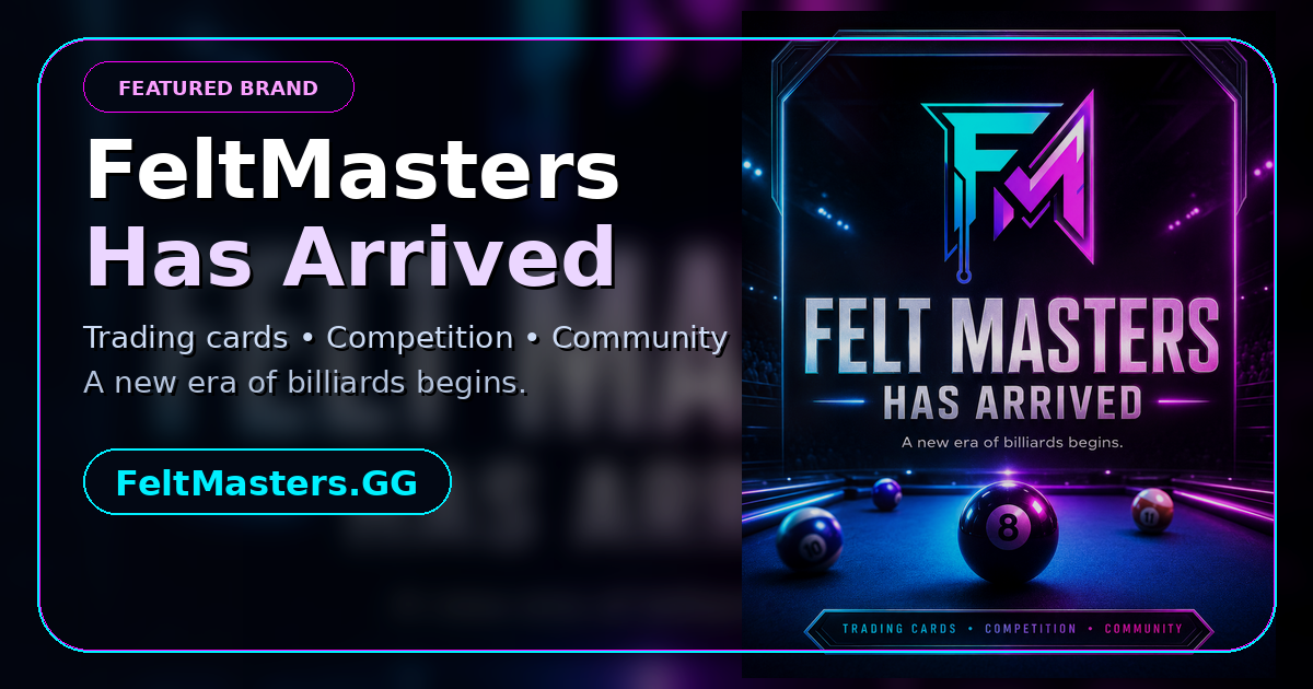 FeltMasters.GG billiards brand preview